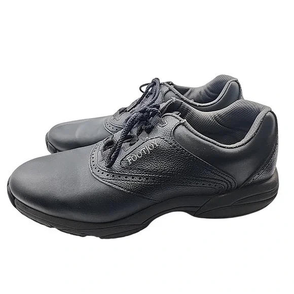 Footjoy Black Leather Golf Shoes 45449 Flexzone Men's Size 11.5 M - Picture 3 of 9